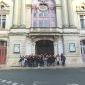 Le groupe devant l'Opéra de Tours